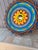 Wood Vintage Ojo De Dios Hopi Hopk Dawa (Sun God) Signature Affixed For Sale - Image 7 of 10