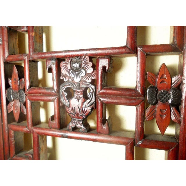 Early 19th Century Antique Chinese Screen PanelsCunninghamia Wood, Circa 1800-1849 - A Pair For Sale - Image 5 of 6