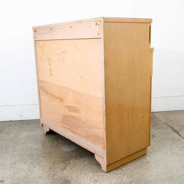 1960s Mid Century Modern Highboy Dresser Blonde Cavalier 5 Drawer For Sale In Sacramento - Image 6 of 8