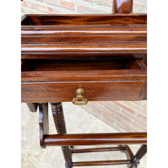 Mid-Century Gentlemens Valet with Two Drawers, 1950s For Sale - Image 13 of 18