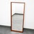 Wood Mid Century Danish Modern Mirror Wall Hanging Entry Way Solid Teak Rectangular For Sale - Image 7 of 10
