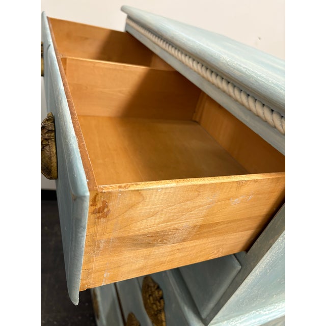 Mid Century Nautical Theme 5 Drawer Highboy - Newly Painted For Sale In New York - Image 6 of 10
