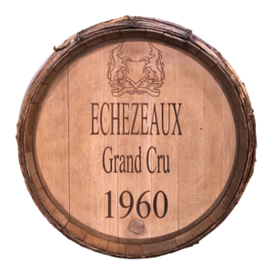 Mid-Century French Oak and Iron Decorative Wine Barrel Top Dated, 1960