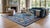 Elevate your space with this stunning Hand-Knotted Modern Oushak Style Wool Area Rug, featuring a rich, saturated cobalt...