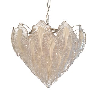 Vintage Italian Murano Glass Chandelier, 1980s For Sale