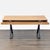 Industrial Moe's Industrial Style Desk With Solid Wood Top and Metal Legs For Sale - Image 3 of 11