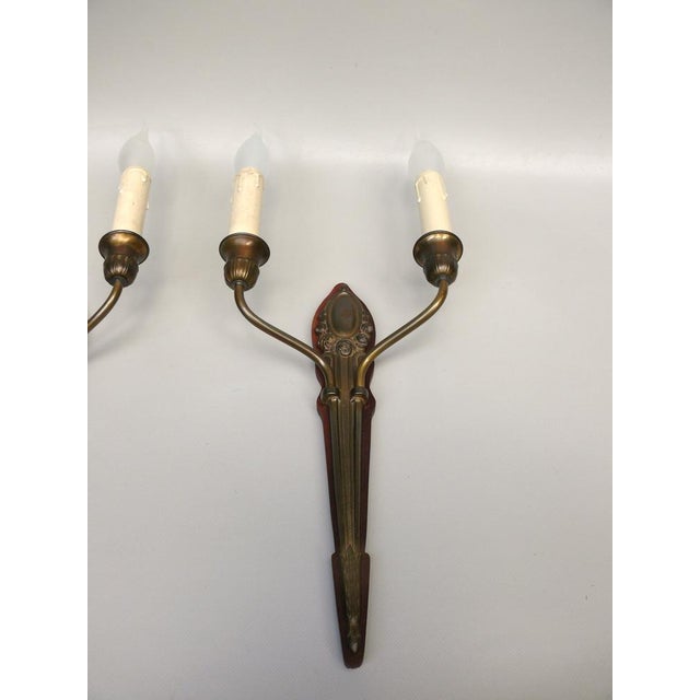 Art Nouveau Wall Lights, 1890s, Set of 2 For Sale - Image 6 of 18