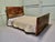 Art Deco Bur Walnut 4ft6” Double Bed This is a very stylish Bur Walnut Bed, it has rounded corners and mirrored walnut...