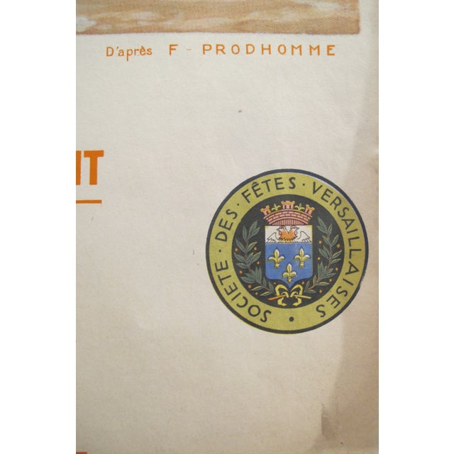 French 1935 Art Deco Travel Poster, Versailles For Sale - Image 11 of 12