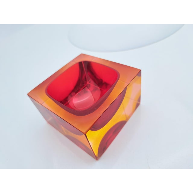 1970s Murano Sommerso Glass Ashtray by Flavio Poli for Seguso, 1970s For Sale - Image 5 of 9