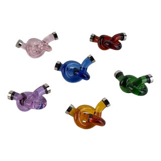 Murano Glass Placeholders from Venini VIP, 1990s, Set of 6 For Sale