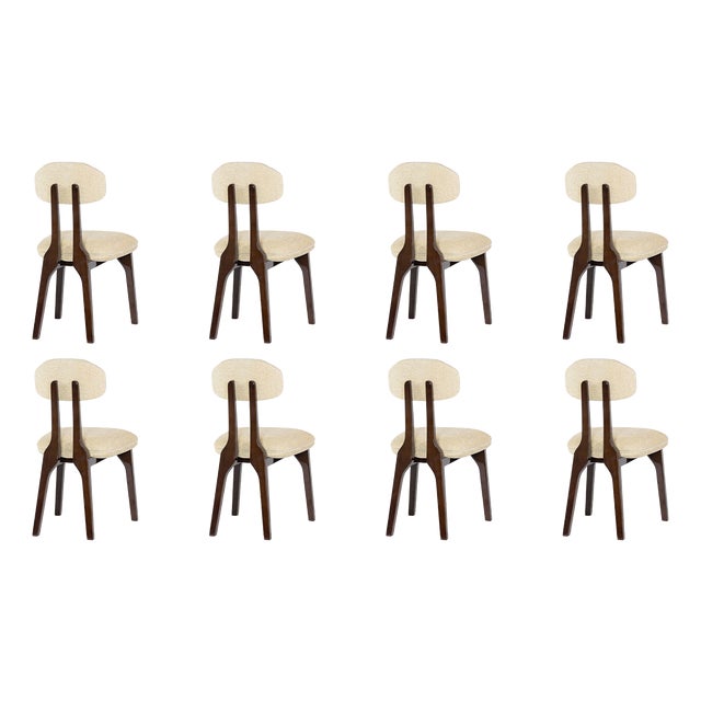 Silhouette Dining Chairs in Chenille Fabric from InsidherLand, Set of 6 For Sale