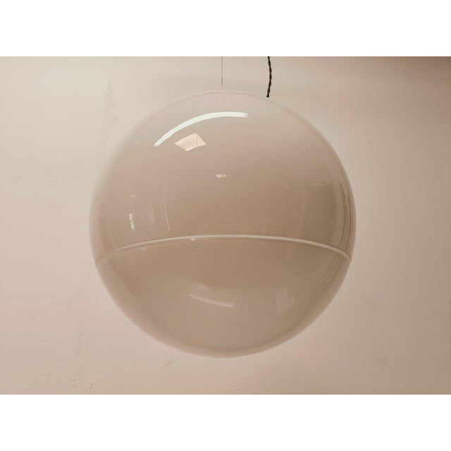 Murano Globe Sphere Suspension with Brass Frame, 1950s For Sale - Image 9 of 16