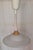Vintage Height-Adjustable Pendant Lamp with Matte Patterned Glass Shade on Beechwood Mount from H & H, 1980s For Sale - Image 4 of 8