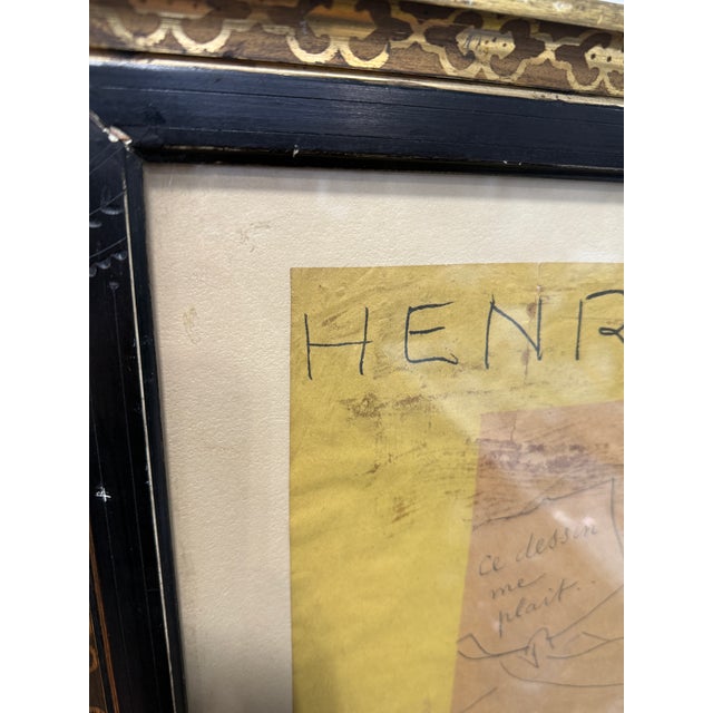 Wood Henri Matisse Galerie Maeght “Ce Dessin Me Plaît” Exhibition Poster, Paris, 1945 For Sale - Image 7 of 11