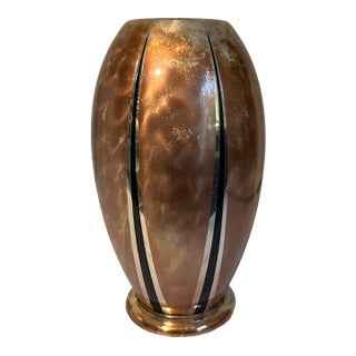 Vintage 1936 Art Deco Silverplate Vase by WMF Ikora - Germany For Sale