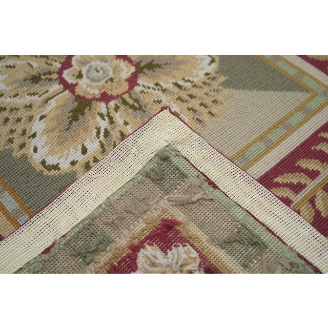 French Aubusson Design Rug 8'0" X 10'0" For Sale In New York - Image 6 of 7