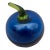 Vintage Blue Glass Tomato Paper Weight For Sale