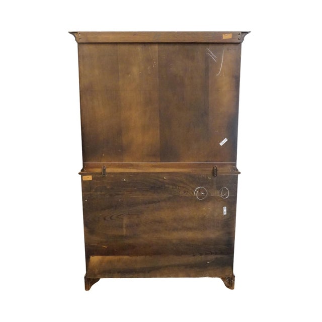 Pennsylvania House Independence Hall Collection Solid Cherry Early American 46" Buffet W. Dutch Cupboard Hutch - Candlelight Finish For Sale - Image 11 of 14
