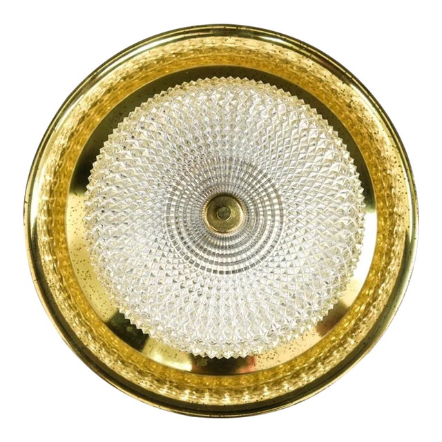 1960s Carl Fagerlund for Orrefors Flush Mount For Sale