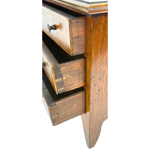 Brown Georgian Mahogany Miniature Chest of Drawers, 1790s For Sale - Image 8 of 11