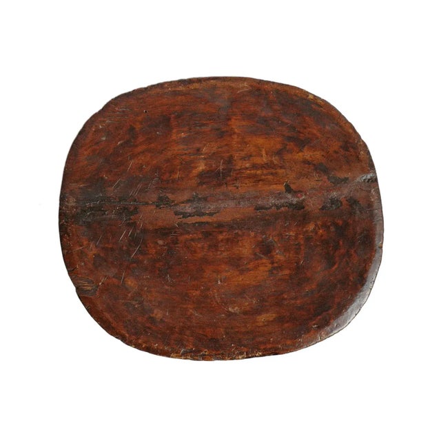 Vintage Bamileke Tribal African Pedestal Low Stool For Sale - Image 4 of 5