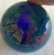 Glass Abstract Art Glass Sphere MCM Colorful Decor Piece For Sale - Image 7 of 9