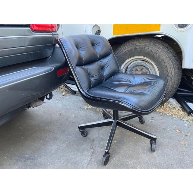 Black 1980s Knoll Charles Pollock Chair For Sale - Image 8 of 11