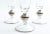 Metal Art Deco Barware Crystal Champagne Flute Set Eight Pieces For Sale - Image 7 of 12