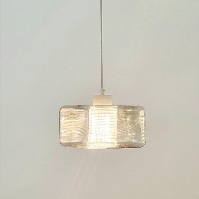 Orrefors Mid-Century Modern Scandinavian Glass Pendant Light by Carl Fagerlund for Orrefors, 1960s For Sale - Image 4 of 7