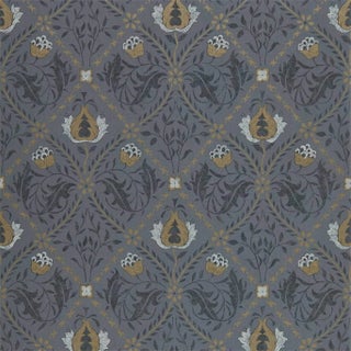 Morris & Co Pure Trellis Wallpaper in Black Ink For Sale