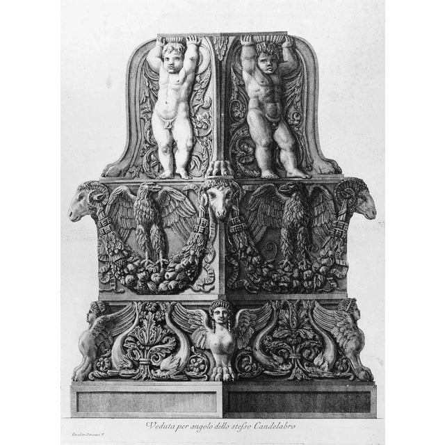 Veduta per Angolo dello stesso Candelabro - Etching - 1778 1778 For Sale - Image 4 of 4