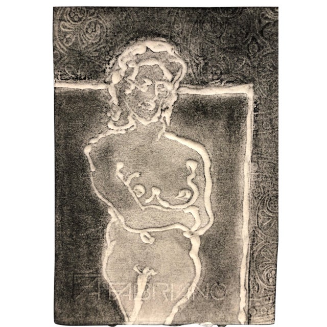 Etching on Paper Female Nude For Sale