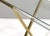 Hollywood Regency Acrylic Glass and Brass Console Table by Charles Hollis Jones, 1980s For Sale - Image 11 of 15