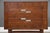 Brown 1960s Refinished 36" American of Martinsville Walnut Dresser Chest For Sale - Image 8 of 11