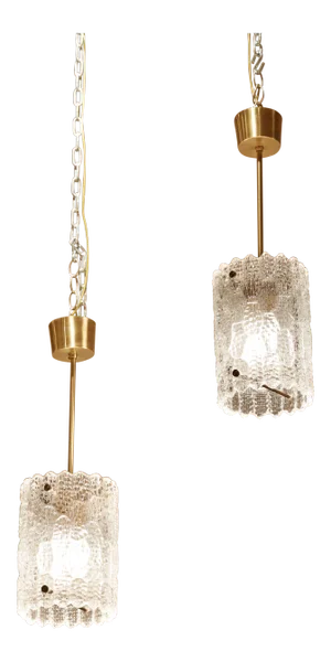 Carl Fagerlund for Orrefores Pendent Lights - A Pair