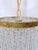 Mid-Century Italian Brass Upside Down Layered Cake Pendant For Sale - Image 4 of 9