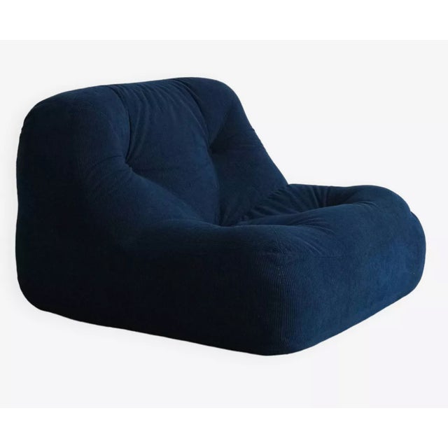 1980s Kali Blue Armchair by Michel Ducaroy for Ligne Roset, 1980s For Sale - Image 5 of 6