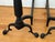 Vintage American Midcentury Cast-Iron and Brass Cannonball Andirons For Sale - Image 4 of 10