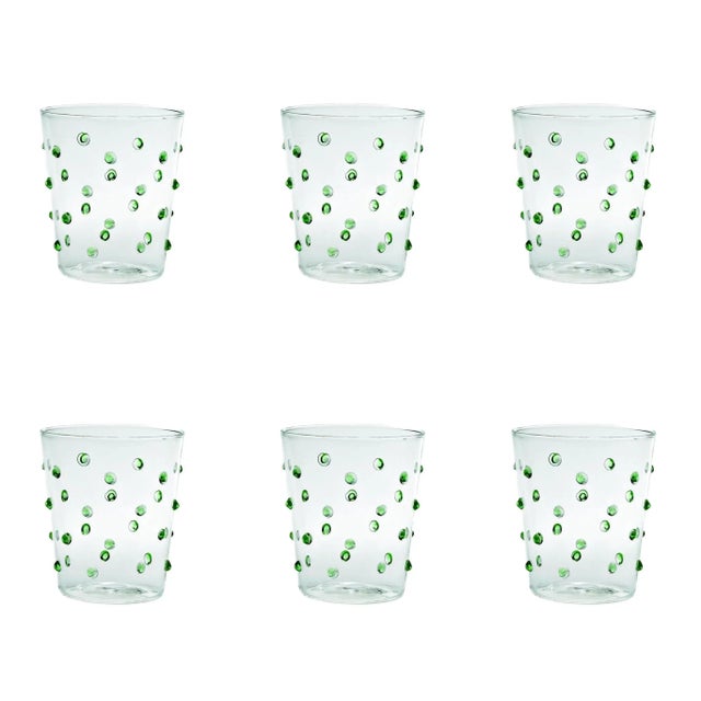 Contemporary Party Tumbler in Green - Set of 6 For Sale - Image 3 of 3