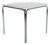 Mid-Century Bauhahus Square White ´Dining Table from Thonet, Germany, 1980s For Sale