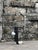 Equo 2.1 Floor Lamp in Iron with Travertine and Stainless Steel by D´ARK Atelier For Sale - Image 9 of 13