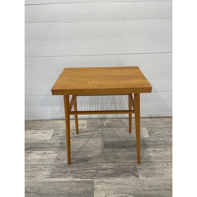 1960s Mid-Century Side Table from Drevopodnik Holesov, 1960s For Sale - Image 5 of 7
