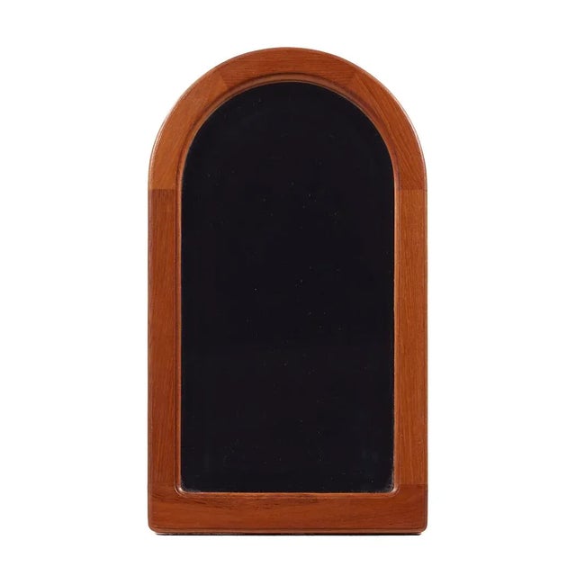 Pedersen and Hansen Mid Century Danish Teak Mirror This mirror measures: 13.75 wide x .75 deep x 24.25 inches high When...