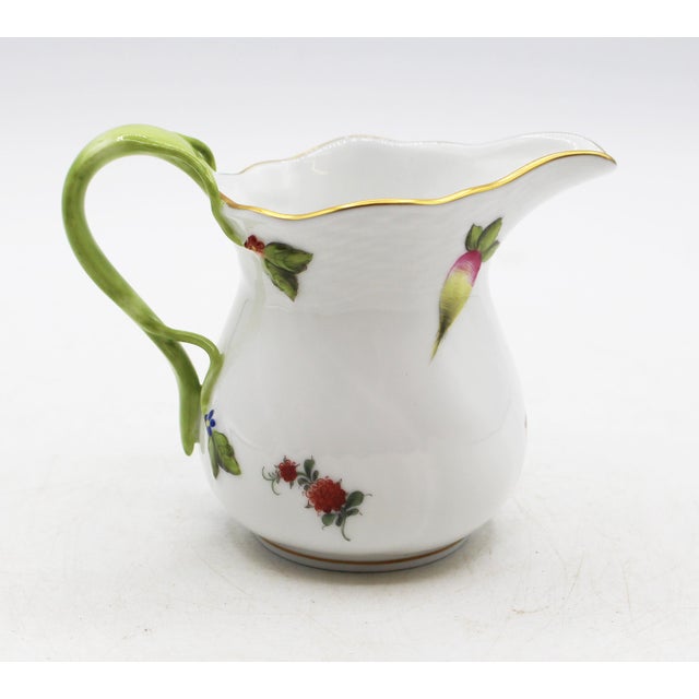 Mid-Century Modern Vintage Herend Printemps Pattern Porcelain Cream Jug For Sale - Image 3 of 11