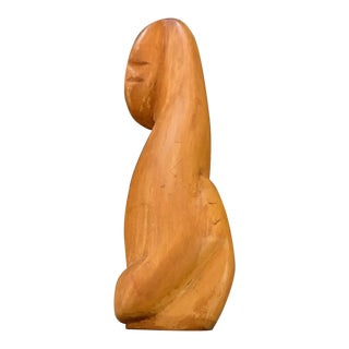 Clay Walker Wood Sculpture 1946 For Sale