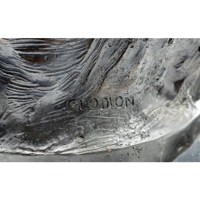 Large Late 19th Century Bronze Satyr Group in the Manner of Clodion on Marble Base For Sale In Atlanta - Image 6 of 7