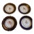 Antique Victoria Carlsbad Austria Cobalt & Gilt Cherub Cabinet Plates – Set of 4 For Sale