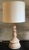 Alabaster Lamp & Shade by Ironies For Sale - Image 11 of 13