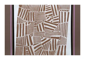 Paul Maxwell "Brown Folk Pattern" Serigraph